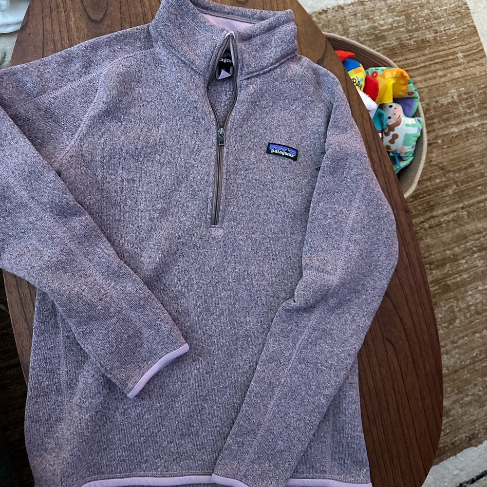 Patagonia Lavender Fleece Quarter-Zip